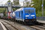 B-BTK 0076 003-7 (285 103-3) fuhr am 13.10.2026 mit ihrem KLV-G�terzug von L�neburg (ALBG) kommend zum L�becker-Skandinavienkai (ALSK).