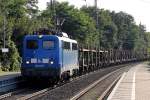 140 037-1 mit leerem Autozug in Castrop-Rauxel 27.8.2014