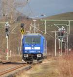 Press 246 049 wartet am 10.01.2016 in Glauchau(Sachs.)auf neue Aufgaben.