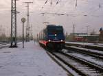 Am 10.02.2013 kam die 185 409 von Raildox Lz durch Stendal.