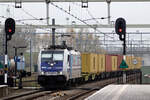 Rpool 186 300-0 in Diensten von RTB Cargo in Lage Zwaluve 2.12.2022