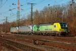 6193 114 Railpool mit 7193 003-9 akiem & 193 507 Raillogix als Lokzug in Köln Gremberg, Februar 2025.