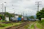 6193 167 Railpool mit KLV in Koblenz Lützel, Juni 2024.