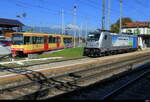 tavys OC + Railpool - Triebwagen Be 4/8  94 85 0 450 004-7 und 91 85 6 187 008-8 im Bahnhof Chavornay am 02.10.2025