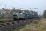 7193 905 von railpool f�hrte am 10.04.26 einen Shavemaker-Containerzug durch J�trichau Richtung Magdeburg.