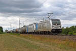 187 308 der Railpool schleppte am 30.08.26 einen Kesselwagenzug durch Gr�fenhainichen Richtung Wittenberg.
