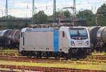Railpool Alstom Traxx 3 188 128-3 am 29.08.26 in Hanau Hbf vom Bahnsteig aus fotografiert