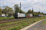 Railpool 193196 f�hrt hier am 18.9.2026 mit einem Container Zug in Richtung K�ln durch den Bahnhof Bonn - Mehlem.