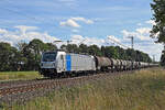 188 131 der Railpool schleppte am 08.09.26 einen Kesselwagenzug durch J�trichau Richtung Magdeburg.