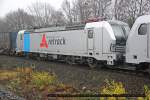 193 801-8 Railpool retrack in Gelsenkirchen Buer Nord, Dezember 2013.