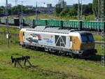 Railsystem RP 248 001-0 Vectron Dual Mode (9080 2248 001-0 D-RPRS) l�sst sich am Morgen des 7.6.2026 in Gera ablichten.