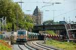 Railsystems RP 248 001 mit Belastungszug in Wuppertal, Juli 2026.
