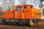 RBH 573 rangierte am 31.1.14 in Gladbeck-West.