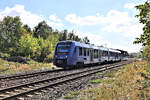 Ein Vlexx VT der Reihe 622 f�hrt hier am 22.9.2026 um  13.21 Uhr in Gensingen als RB 33 nach Mainz ab.