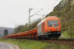 RTs 2016.906 mit Schotterzug in Erpel, April 2017.