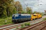 SEL 181 205-6 mit P&T SSP 110 SW Schotterplanier- und Profilierungsmaschine in Wuppertal, September 2026.