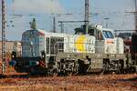 Schweerbau 4185 136-3 Nexrail DE18 in Wuppertal, Februar 2026.
Standort Parkplatz mit Tele fotografiert.