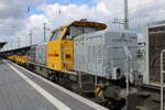 Schweerbau 277 404-0 mit Schotter beladenen Wagen nach Scharnhorst, am 05.09.2026 in Dortmund Hbf.