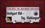 Ikone des Stuttgarter Vorortverkehrs - ET 65 005: Nach rund 11 Jahren Stillstand kehrte am 14.