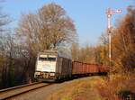 76 111 (SWT) war am 06.11.25 mit dem Schrottzug aus Cheb/Tschechien nach Könitz in Pößneck zu sehen.