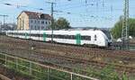 1440 213 der Bayerischen Oberlandbahn f�hrt im Auftrag der Mitteldeutschen Regiobahn eine RE 3 durch Dresden Freiberger Stra�e Richtung Hof, Mitte 2026.
