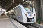 1440 212 steht als RE in Dresden von Hof kommend am 05.