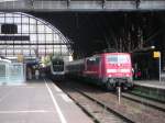 Die Gleise 1 und 2 vom Bremer Hbf am 17.6.2007.
