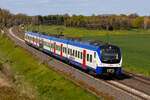 440 219 der Nordwestbahn Linie RS2 bei Gessel nach Twistringen. 26.4.26