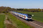 440 331 der RS2 Nordwestbahn NWB bei Gessel nach Twistringen. 29.4.26