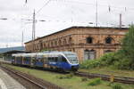 NWB VT 643 346 (95 80 0643 846-8 D-NWB) am 09.07.2026 auf Rangierfahrt in Kreiensen.
