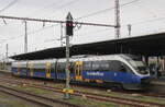 NWB VT 643 311 (95 80 0643 311-3 D-NWB) als RB 75126 nach Bielefeld Hbf, am 13.10.2026 in Osnabr�ck Hbf. Standort: Hamburger Stra�e.