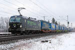 193 312 driving future mit dem LKW Walther Zug am 15.2.26 bei Eglharting.