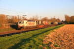 Deutschland  Lok 7193 308 von TXL zieht einem Containerzug in Kaarst Broicherseite   18/3/2026