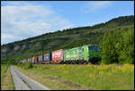 TXL 193 996-6 am 19.05.2026 mit einem KLV-Zug bei Th�ngersheim im Maintal.
