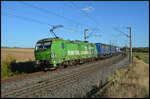 Railpool/TXL 193 996-6 mit einem KLV-Zug am 04.09.2026 bei Gollhofen.
