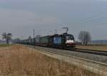 182 567 „ETCS: Trainguard“ mit dem TXL-Walterzug von Wanne Eickel nach Wien am 28.03.2013 bei Langenisarhofen.