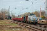 4185 101-7  Verkehrsgemeinschaft Landkreis Osnabrück  Nexrail DE18 mit Güterzug in Hilden, März 2026.
