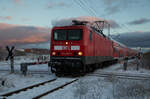 Am 08.12.2022 holte die WFL einen hauptuntersuchten Wagen aus der Werkstatt und einen neu erworbenen Wagen aus dem SSM in Mukran mit 114 006 ab. Aufgenommen im Bft Mukran West.