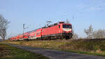 WFL 112 035-1 (91 80 6114 035-9 D-WFL) mit RE 9 (4461) Bremerhaven-Lehe - Osnabrück Hbf, im Auftrag von DB Regio (bei Lembruch, 06.03.2026).