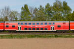 Regio Ersatzverkehr im Expresskreuz Bremen/Niedersachsen. WFL Doppelstockwagen. Syke 28.4.26