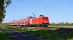 WFL 145 047-7 (91 80 6145 047-7 D-WFL) mit RE 9 (4461) Bremerhaven-Lehe - Osnabr�ck Hbf (bei Lembruch, 30.04.2026).