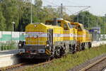Wiebe 4185 169-4 kommt mit Wiebe 1277 803-3 durch Herten-Westerholt gefahren 2.9.2026