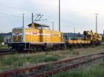 Wiebe Arbeitszug abgestellt in Pirna im Juni 2007