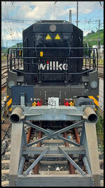Lokporträt: Willke 92 80 4185 143-9 D-WWL am 23.07.2024 auf Gleis 423 in Würzburg Hbf abgestellt.