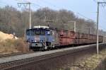 Lok 504 bei Kerpen/Buir in Richtung Tagebaugebiet Hambach (24.03.2012)