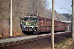 Lok 542 bei Kerpen/Buir in Richtung Tagebaugebiet Hambach (24.03.2012)