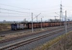 Lok 510 am Kohlekraftwerk Neurath auf dem Weg auf das Kraftwerksgelnde zum Kohle abladen (24.03.2012).