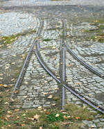  Feldbahnweiche im Sägewerk Cunnersdorf.