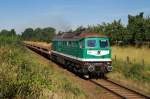 232 404 (V300 001) der Wismut bei Dobraschtz (23.07.2012)