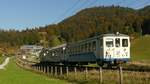 Eine Zugspitzbahn nach Grainau zwischen Kreuzeck-/Alpspitzbahn und Hammersbach.